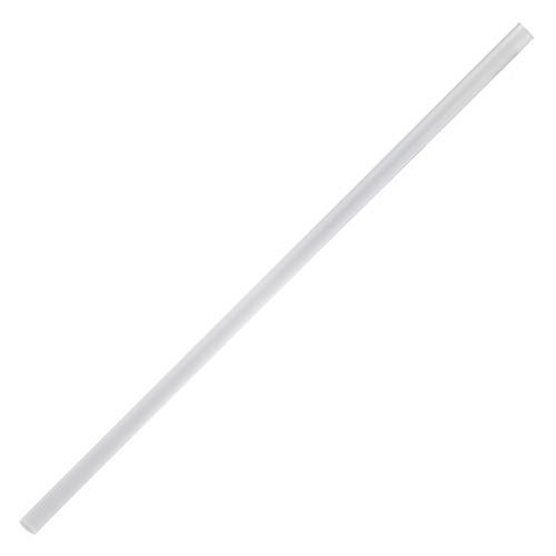 7.75" Clear Jumbo Unwrapped Straws, 24/500