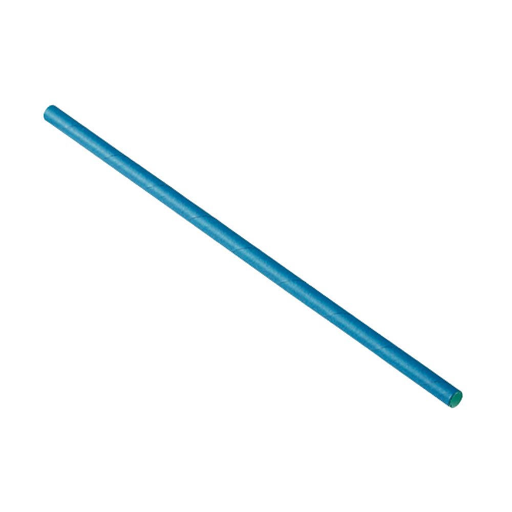 Royalty 5.75" Jumbo Blue Unwrapped Straw, 10/250