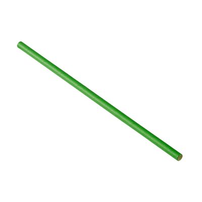 Royalty 5.75" Jumbo Green Unwrapped Straw, 10/250