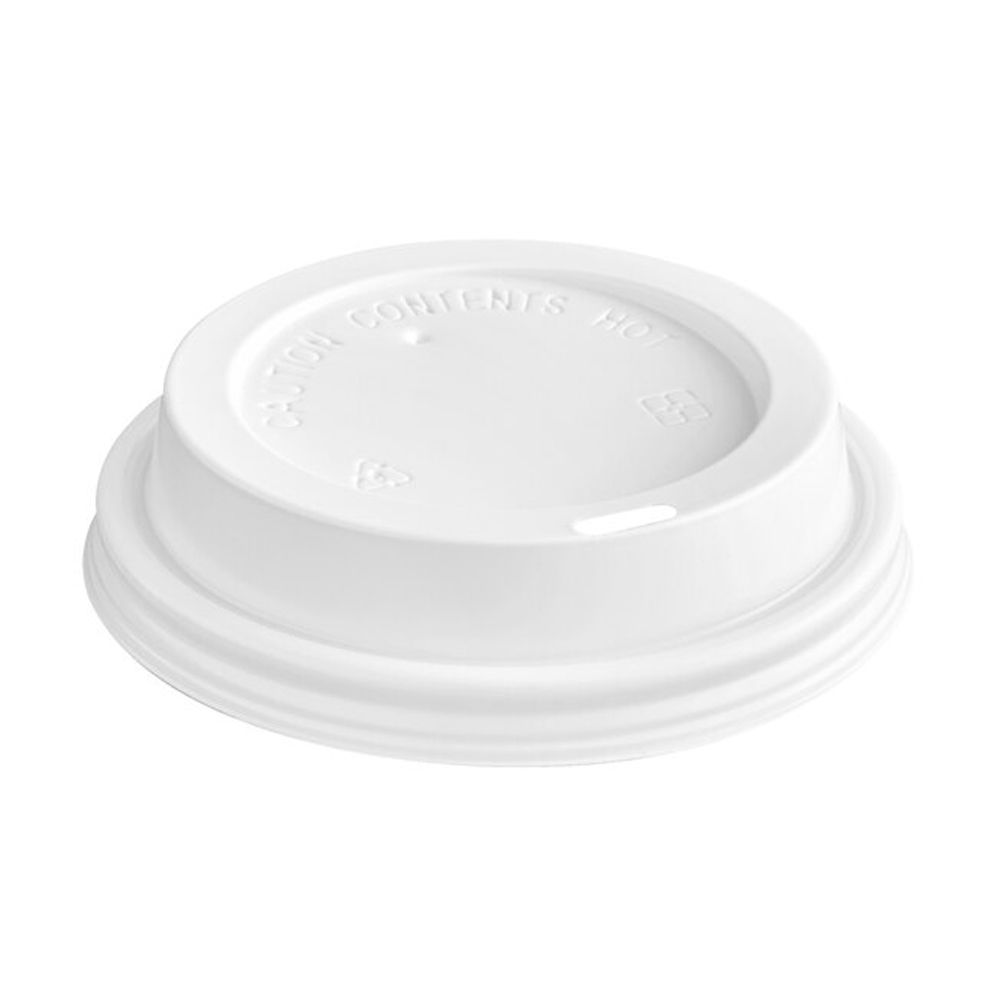 10-24oz White Sip Thru Hot Cup Lid, 90mm