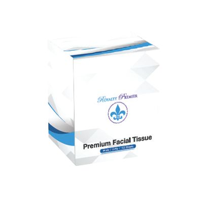 Royalty Cube Facial Tissue, 2-Ply