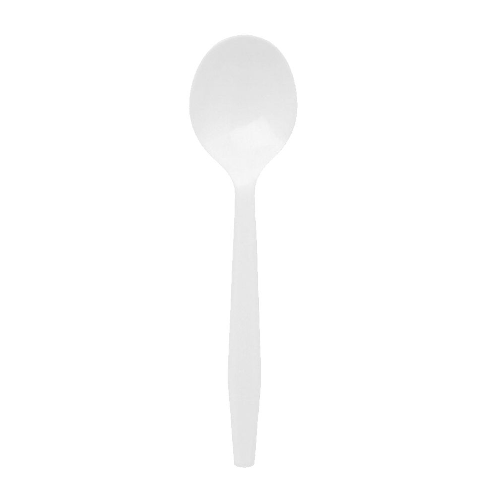 Royalty White Medium Weight PP Soup Spoon