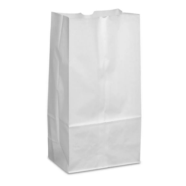 Royalty Eco Premium #8 White SOS Paper Bag, 500/CS