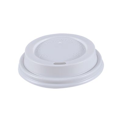 8oz White Sip Thru Hot Cup Lid, 90mm
