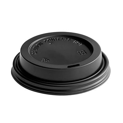 8oz Black Sip Thru Hot Cup Lid, 80mm