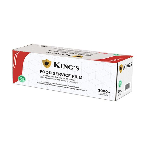 PVC Food Wrap, 18" x 2000ft, 35 Gauge